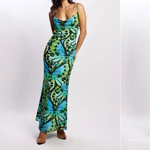 Meshki Zoe Cowl Maxi Dress. XS